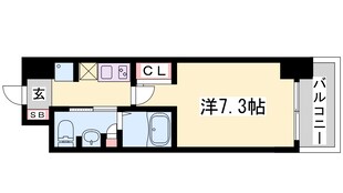 エステムプラザ神戸水木通グランクロスの物件間取画像